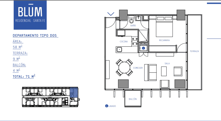 Blum-Sanrta Fe-Tipologias-Planos- Prototipos - Tipo de departamento3