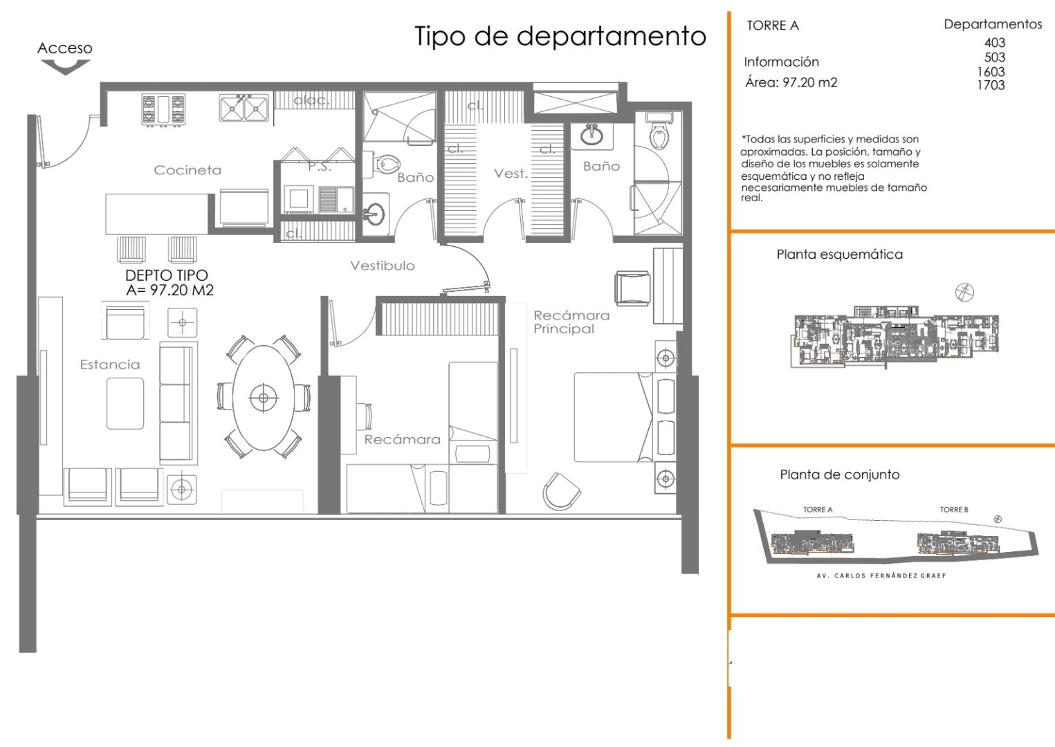 Tipologias departamentos Over Santa fe18
