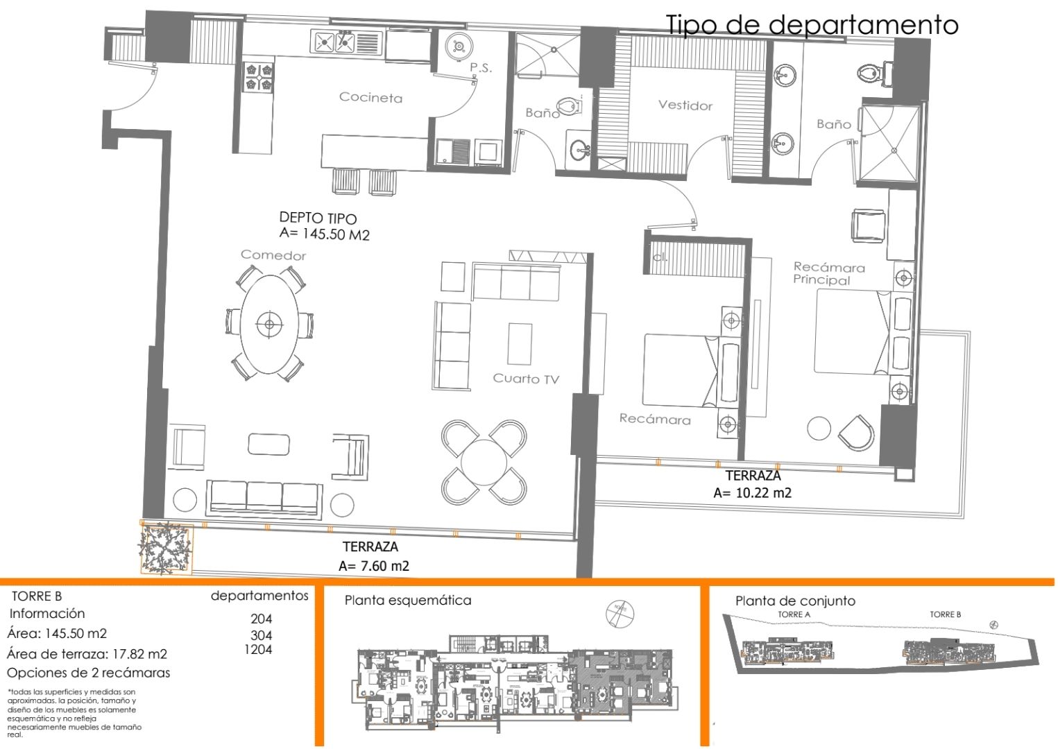 Tipologias departamentos Over Santa fe19