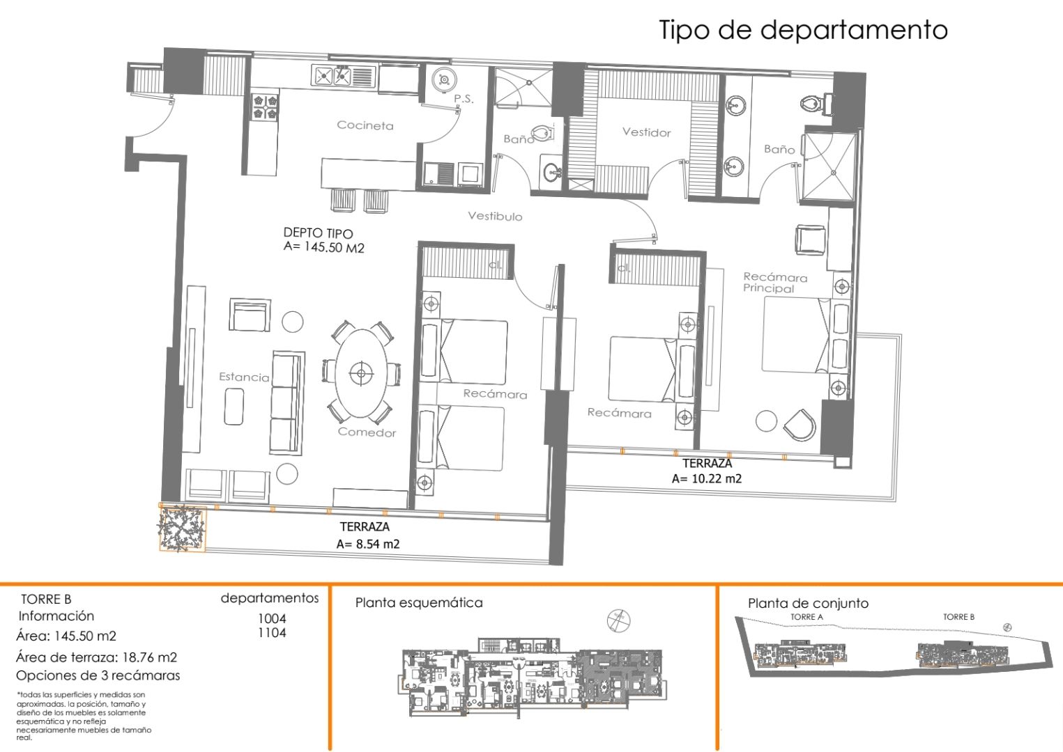 Tipologias departamentos Over Santa fe2
