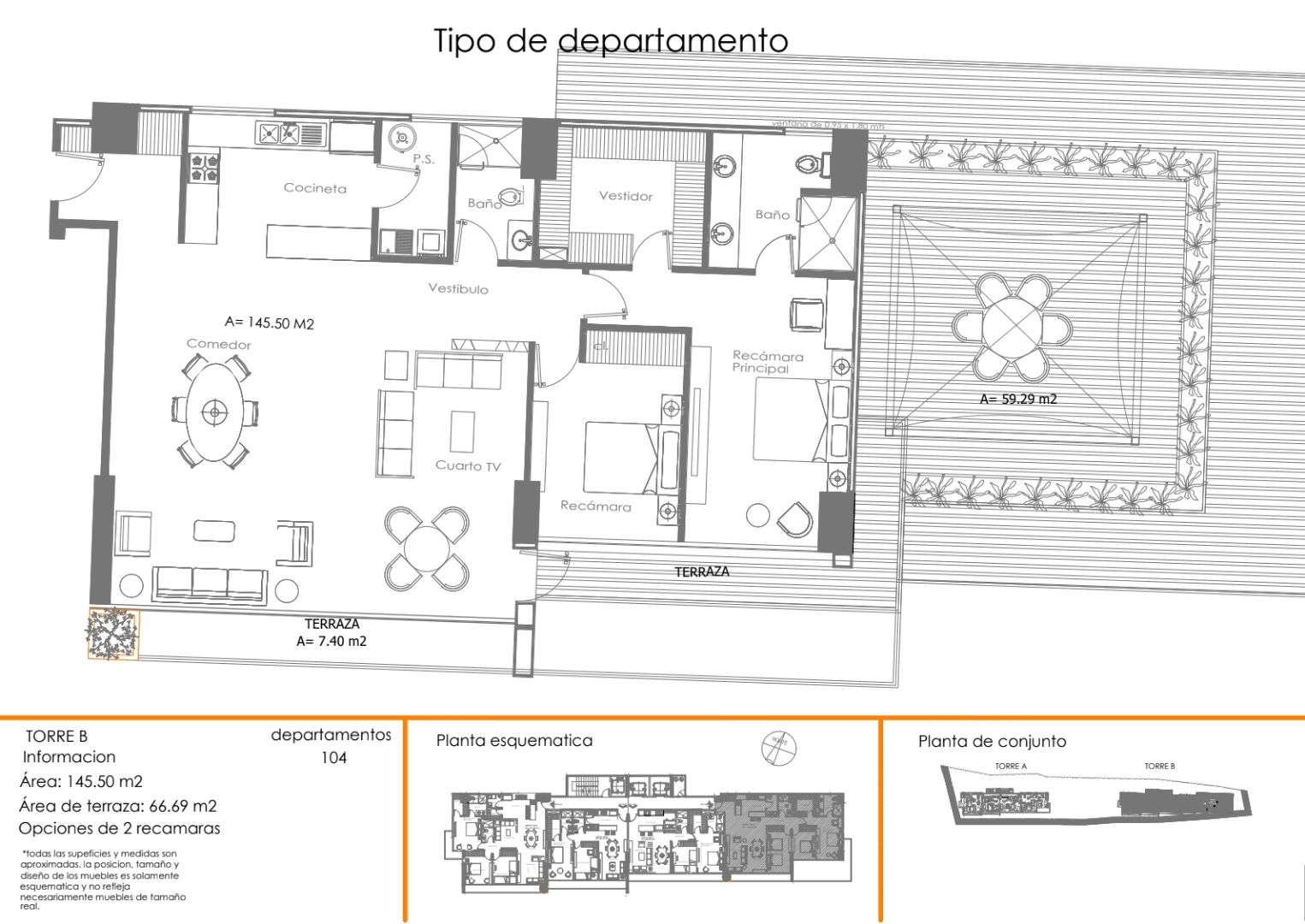 Tipologias departamentos Over Santa fe23