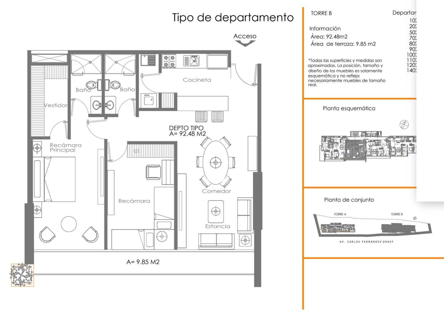 Tipologias departamentos Over Santa fe25