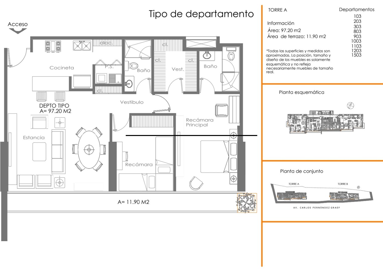 Tipologias departamentos Over Santa fe26