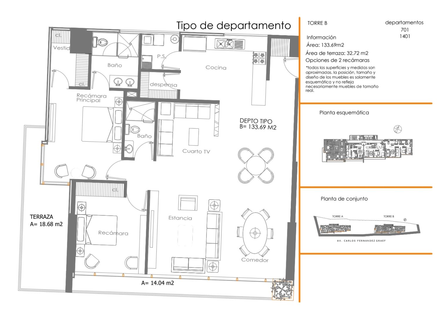Tipologias departamentos Over Santa fe7