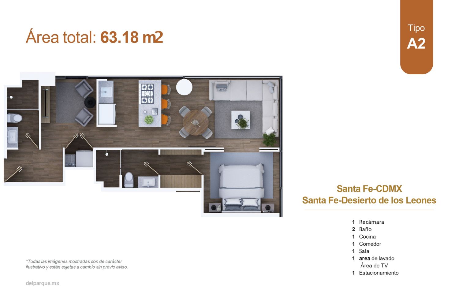 2Up Santa fe Tipologias